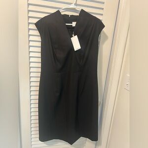 Hugo Boss Elegant Black Midi Dress